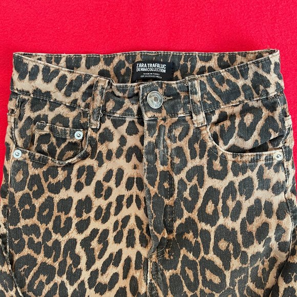 Zara Hi-Rise Animal Print Skinny Jean - Picture 3 of 8